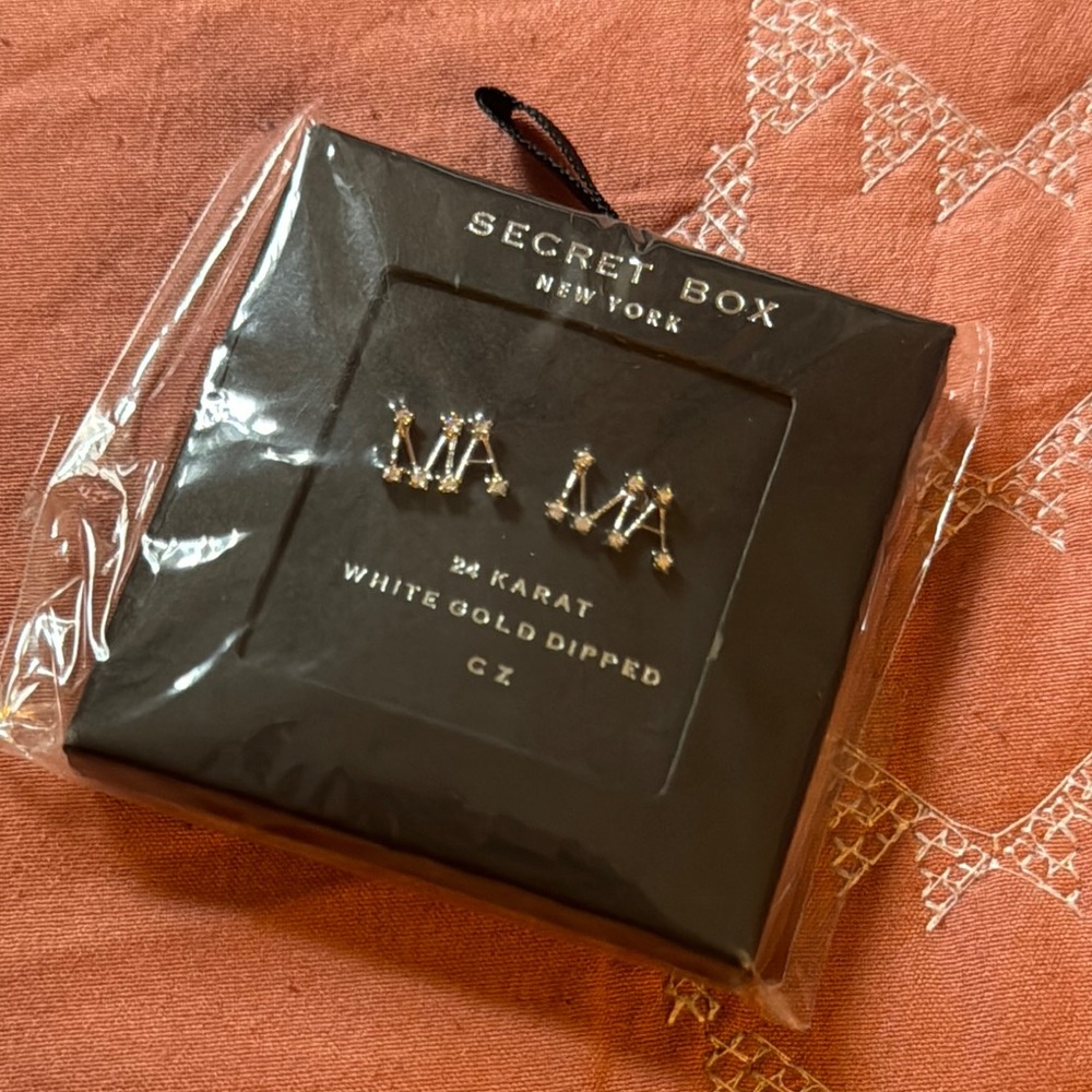 14K Gold Dipped MAMA Earrings